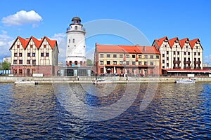 Fish Village stylized under architecture of pre-war Konigsberg