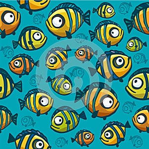 Fish wallpaper - seamless pattern
