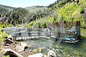 A fish wier or trap photo