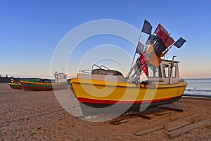 Fishboat on the shore