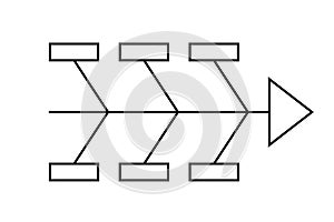 Fishbone line diagram template.