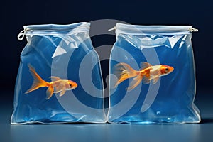 Fishbowl aquarium gold background concept bowl swim goldfish pet animal fishes water