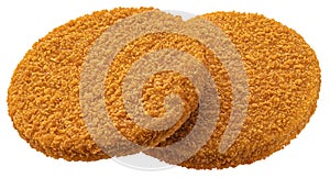 Fishcake burger isolated on white background