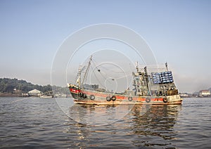Fisher boat at Myeik