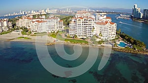 Fisher Island aerial video