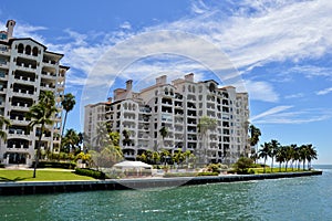 Fisher Island Condominiums and Hotels sunny day