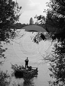 Fisher on the river