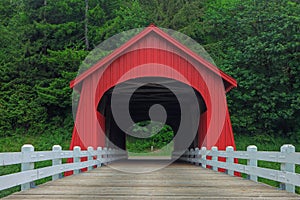 Fisher School Covered Wooden Bridge