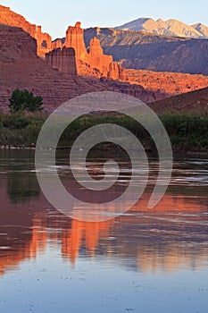 Fisher Towers and Colorado River photo