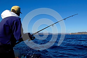 Pescador en acción 