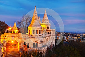 Fisherman bastion in Budapest, Hungary