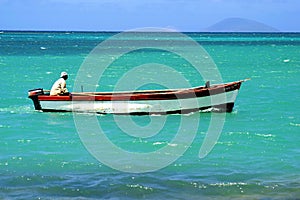 Fisherman in a boat