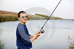 Fisherman casting rod