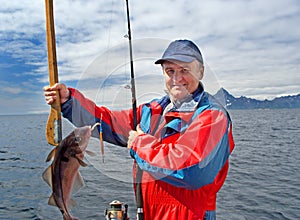 Pescatore sul isola 