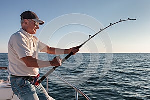 Fisherman fishing photo