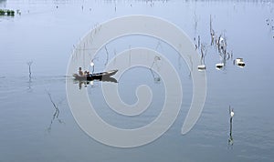 A fisherman and his boat