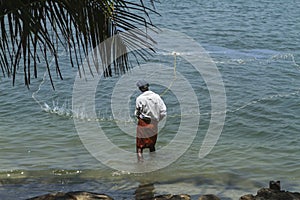 Fisherman and his net