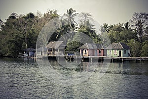 Fisherman house on wooden stilts