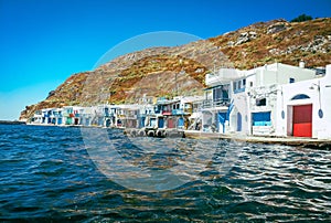 Fisherman houses sea Greece paradise