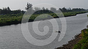 fisherman looking for fish