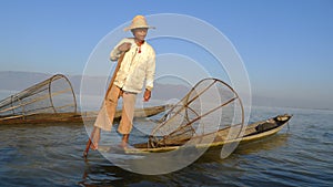 Fisherman in Myanmar