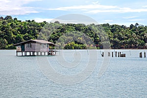 Fisherman`s Bay, rural flavor in Thailand, the life of a fisherm