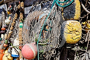 Fisherman\'s house with and fishing gear - Punta de Jandia Fuerteventura