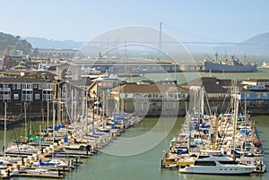 Fisherman's Wharf buildings piers marina