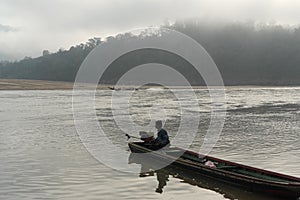 A Fisherman on the Salween River