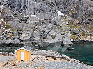 Fisherman shed on Lofoten Islands, Norway