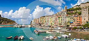 Fisherman town of Portovenere, Liguria, Italy