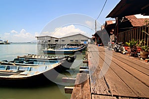 Fisherman Village Jetty, Penang, Malaysia photo