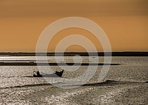 Sunrise at Ilha da Armona, Portugal photo