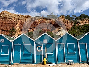 Fisherman& x27;s houses in Olhos de Agua photo