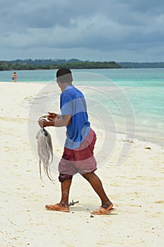 Fisherman on Zanzibar Island