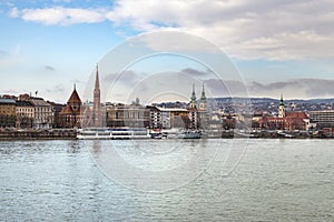 Fishermans Bastion castle and tower in Budapest