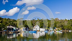 Fishermans bay in San Andres island