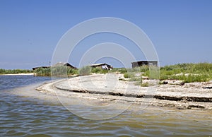 Fishermans camp. Delta of Danube.