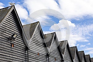 Fishermans Huts in Whitstable, Kent