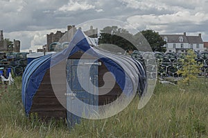 Fishermans shedmade from a upturned boat