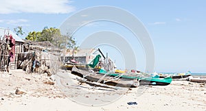 Fishermans village in the south of Madagascar