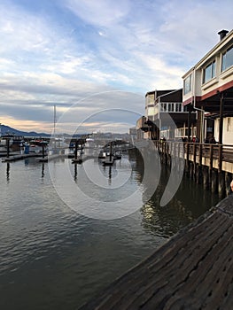 Fishermans Warf Dock In San Francisco