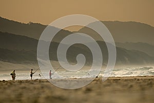 Fishermen at cape vidal