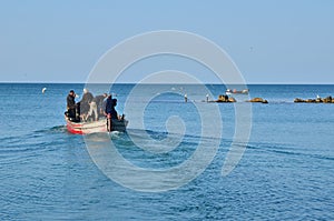 Fishermen going fishing