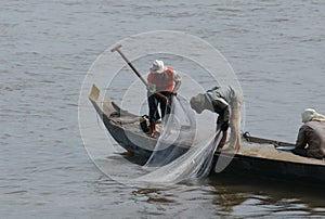 Fishermen at the Mekong River