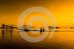 fishermen at Pakpra, Phatthalung in southern Thailand