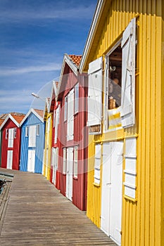 Fishermen's houses in SmÃ¶gen, Sweden