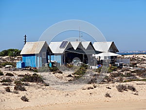 Fishermen's Huts On Isla Deserta Portugal photo