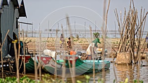 Fishermen, Tonle Sap, Cambodia