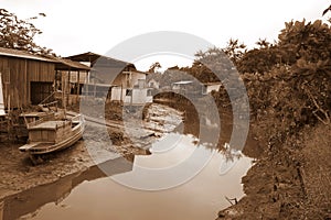 Fishermen Village in Amazon photo